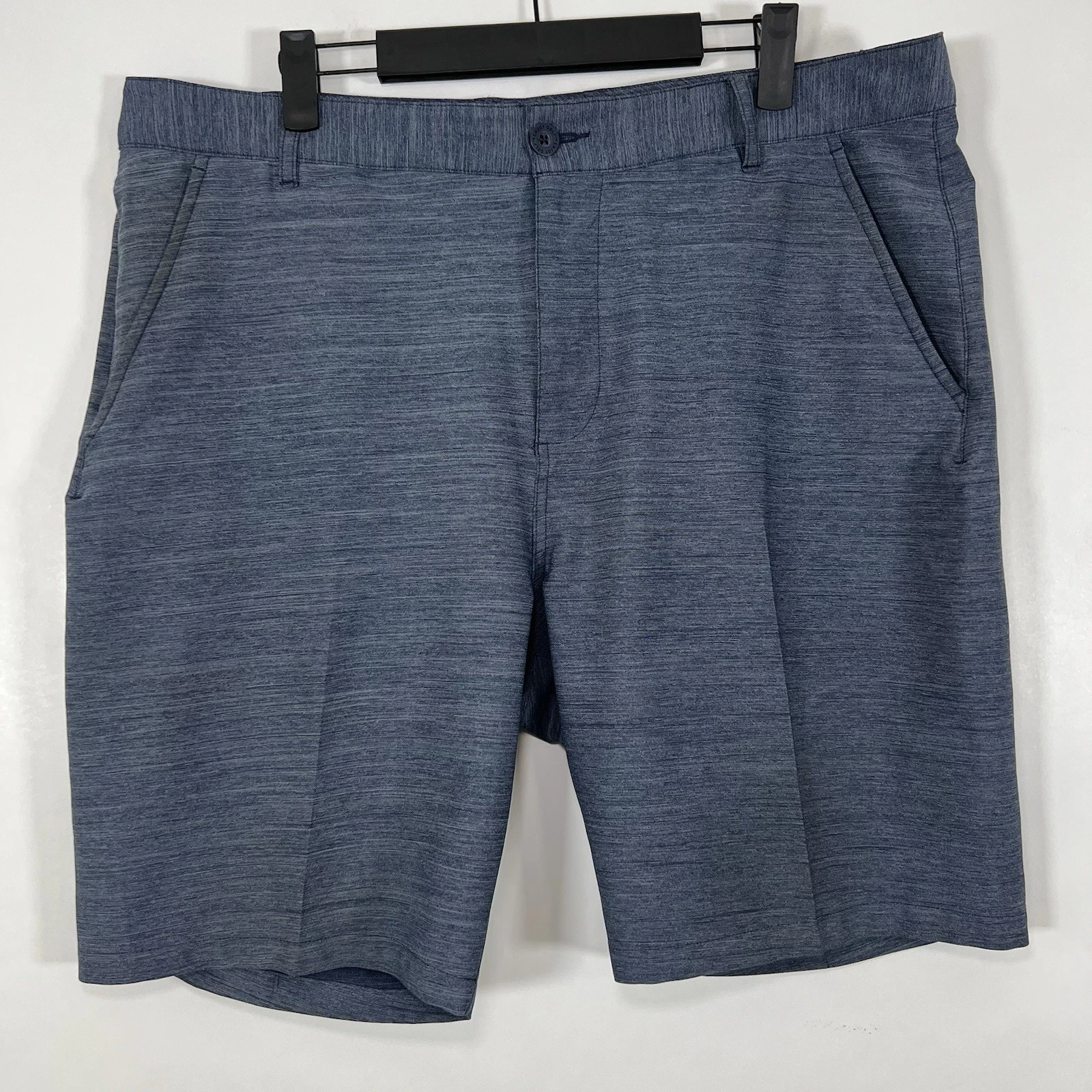 Pantaloncini PUMA Golf Chino Uomo Taglia 36 Blu Heathered 9” Cuciture Interne Performance Elasticizzati