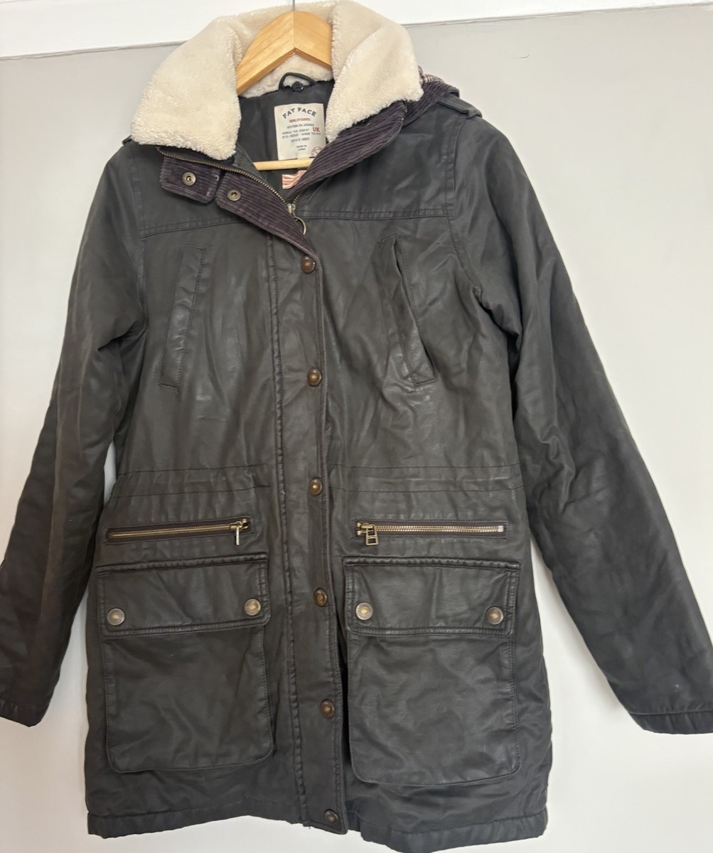 Fat Face Sussex Heritage Jacket Size Black Phantom Colourway