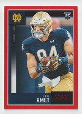 2020 Score Football Red #404 Cole Kmet RC - Notre Dame Fighting Irish
