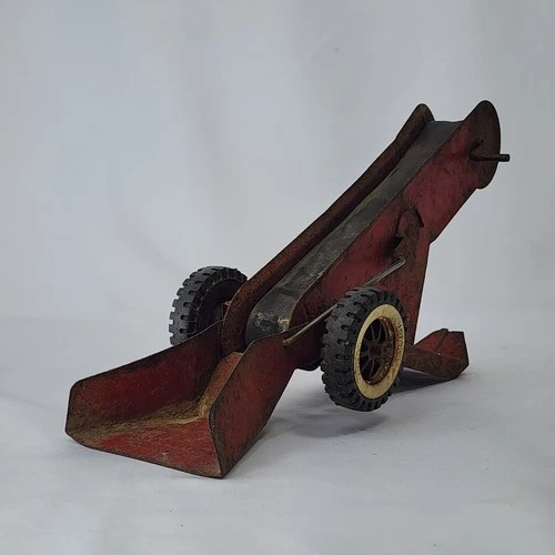 Tonka Sand Loader No 500 Pressed Steel Red Vintage Construction Toy Belt