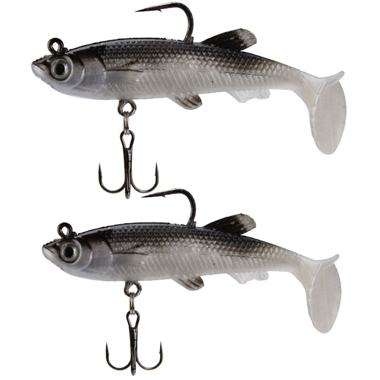 3PCS Soft Fishing Lures Jig Flexible Realistic Appearance Streamlined Body Fishi