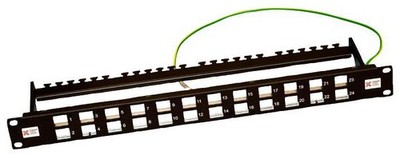 CONNECTIX CABLING SYSTEMS - Unloaded 24 Way 1u FTP Keystone Patch Panel