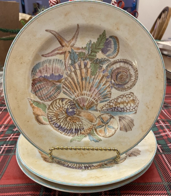 Omnibus By Fitz And Floyd "Caribbean" Habitat Americana Salad Plates (Set Of 3)