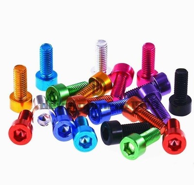 Multi-Color Head Screw     Bolt 6-30MM M4 Aluminum   7075 #qo