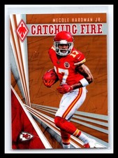 2019 Panini Phoenix #6 Mecole Hardman Jr. Catching Fire Orange #/99 Chiefs