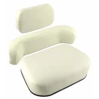 SW159857A 3 Piece Cushion Set, Cream Vinyl, Fits Oliver 1550, 1555, 1650, 1655