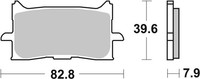 Bremsbelagsatz Scheibenbremse Prime - Sinter - SA Brembo 07HO62SA FüR Honda CBR