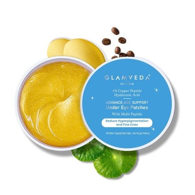 Glamveda Advanced Age Support Under Eye Patches For Dark Circles & Wrinkles & R