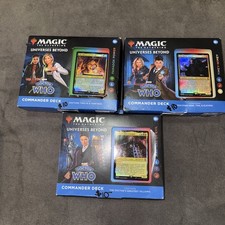 Magic The Gathering Doctor Who Set of 3 Commander Decks Complete