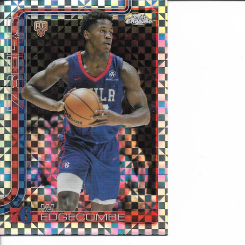 2025-26 Topps Chrome VJ Edgecombe Rookie XFractor #253 NM