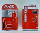 Retro Coca-Cola Vending Machine Tin Hinged / Set of 2 Vintage Coke Vending Tins