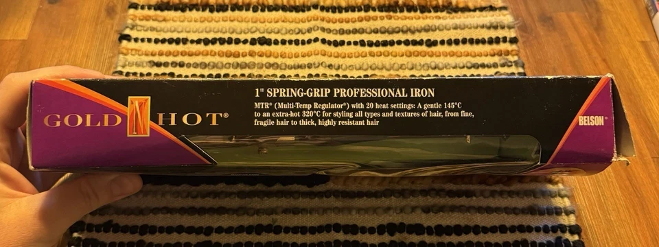 Rizador Gold N Hot Professional Spring-Grip 1 pulgada nuevo en caja Foto 3 de 4