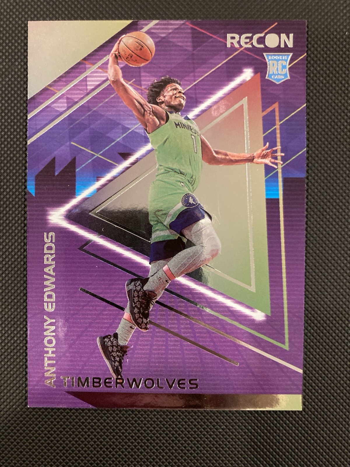 2020-21 Panini Recon - Anthony Edwards #125 Holo (RC) Beautiful Rookie Card