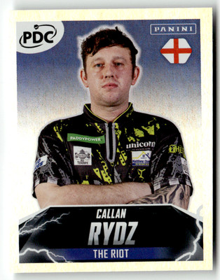 Panini 2025/26 PDC World Darts Sticker No. 216 Callan Rydz The Riot Foil