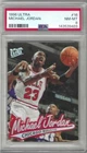 1996-97 Fleer Ultra MICHAEL JORDAN Chicago Bulls card # 16 PSA 8 Near Mint-Mint