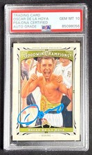 Oscar De La Hoys Signed UD 2013 Goodwin Champions Card #130 Gem Mt 10 PSA