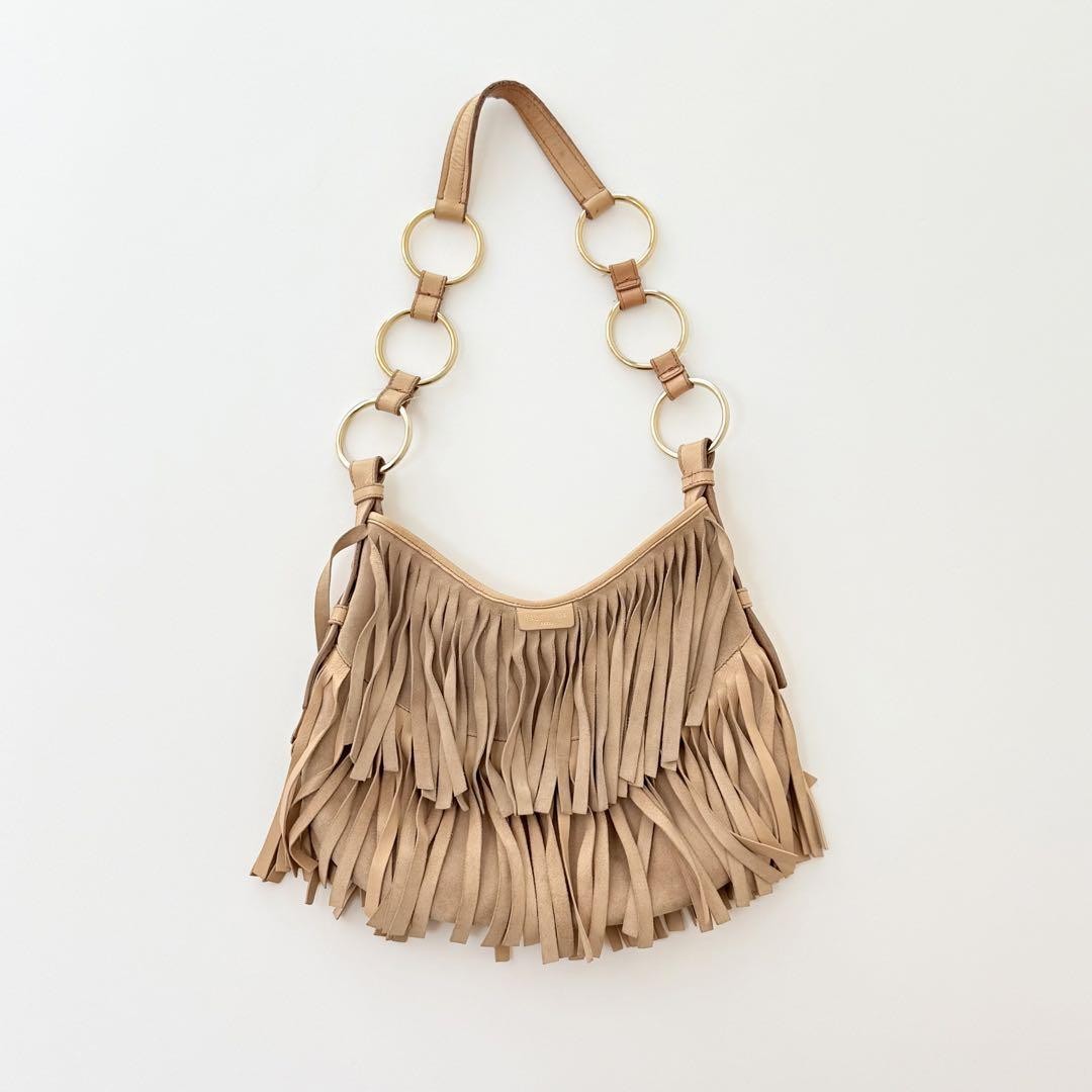 Borsa a tracolla Yves Saint Laurent Rive Gauche Tom Ford 138961 beige vintage