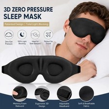 Sleep Eye Mask 3D for Side Sleeper Men Women, Zero Eye Pressure Relax Rest Mask