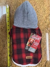 Coleman Brand Buffalo Plaid Dog Hoodie/Jacket Sizes XS