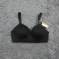 Truekind Wireless Shaping Bra Womens Medium Black Seamless Comfort NWT