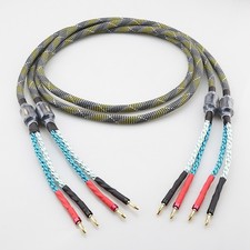 Pair Audiophile 9AWG OFC Copper HiFi Speaker ...