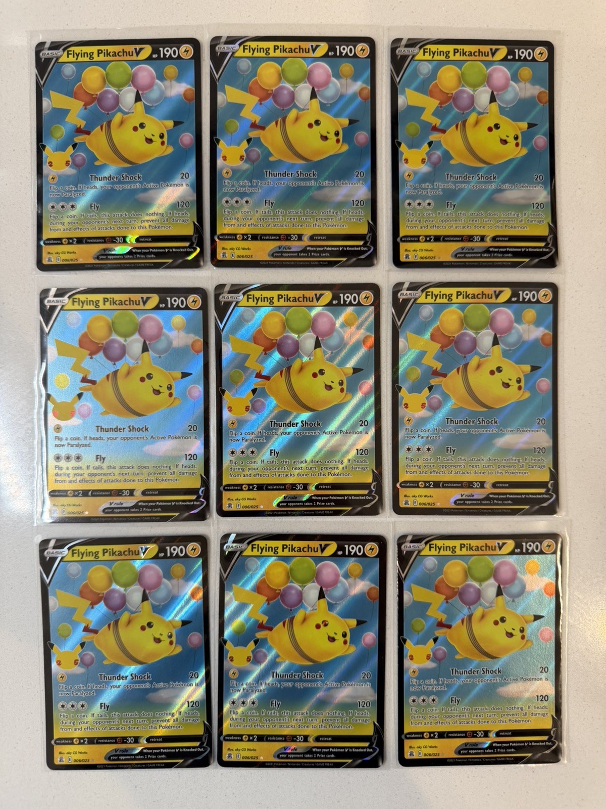 Flying Pikachu V 008/025 Celebrations NM -M Ultra Rare Pokemon Card