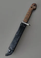 Romanian Bayonet Combat Knife w/ Metal Scabbard.