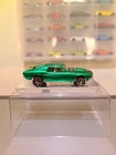 Vintage Hot Wheels 1968 Green  Custom Mustang Redline. Restored. Made In  USA.