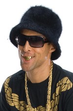 Pimp Daddy Gangsters Rap Star Old School Grillz Costume Accessory