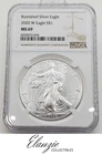 2020-W Burnished American Silver Eagle NGC MS69