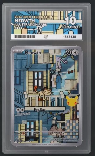 Pokémon Meowth 144/128 2026 30th Celebration ENG Pokémon TCG Ace 10