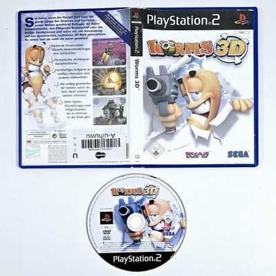SEGA PlayStation 2 Partyspiel WORMS 3D dt PAL Mehrspieler Cartoon Gefechte Humor