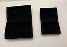 Vintage Abalone Veneer Set of 2 Nesting Boxes Felt Interiors Lidded Trinket Box — photo 2