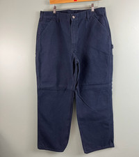 Carhartt Men's 38x30 Loose Fit Washed Duck Utility Work Pant Midnight B11-MDT