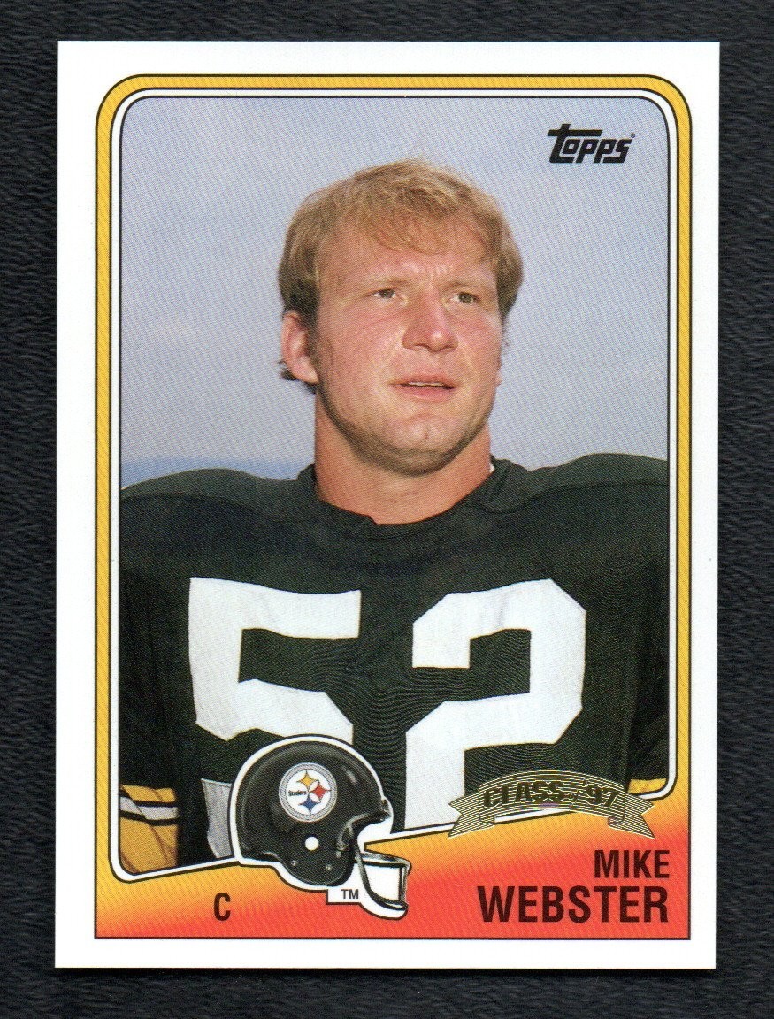 Mike Webster 1997 Topps HOF Class Hall of Fame Card #4 Pittsburgh Steelers NR-MT