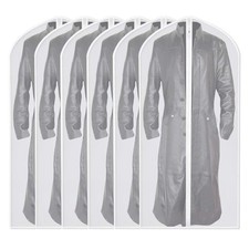 Garment Bag Covers 24''X54'' Lightweight White PEVA Breathable Bags Pack of ...
