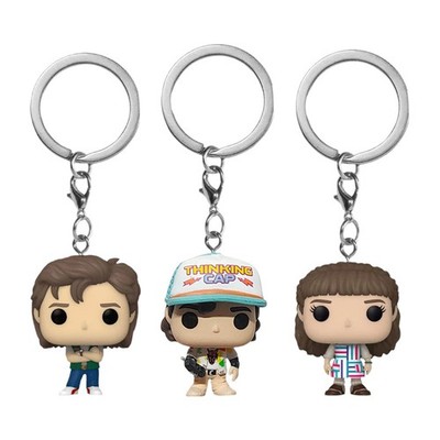 Taschen-Schlüsselanhänger Minifigur Eleven Dustin Steve Keychain Stranger Th!ngs