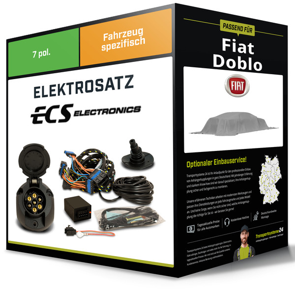 Elektrosatz 7-Pol Spezifisch für Fiat Doblo 06.2022-Jetzt NEU Inkl. EBA-image