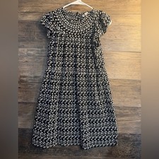 LOFT Black and White Patterned Dress