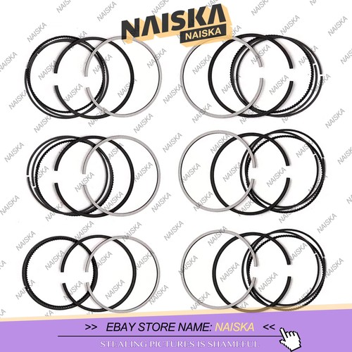 6x Piston Rings Set STD Φ83mm for Audi A4 B7 A6 C6 Q7 BKS BPP BSG BMK BNG 3.0TDI - Picture 6 of 8