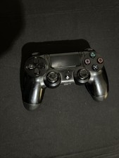 OEM Sony PlayStation 4 PS4 Black Controller (Rubbed Off Joystick Pads) Tested