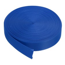 Flat Nylon Webbing Strap 1 Inch 10 Yards Blue for Backpack Luggage-rack