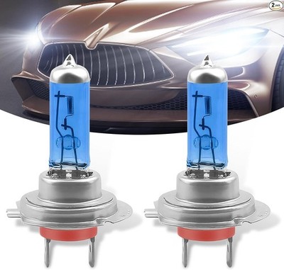 2-Pack Automotive Halogen Bulbs, 12V High Brightness Ultra White Anti-Fog Light,