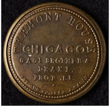 EP-77, 5¢ Gage Brother(s) & Drake Tremont House, 1862 Encased Postage, XF