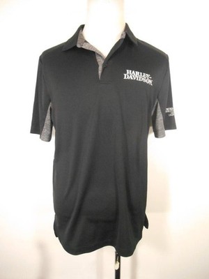 Beautiful Men's Large Harley-Davidson Cotati California Black SS Polo SHirt