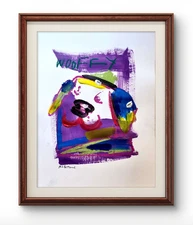 Original Art Wooofy 14x11  Abstract Expressionist Painting Paper