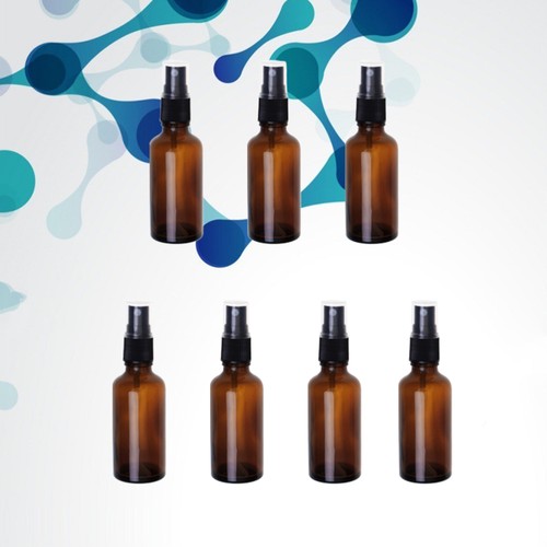 Bottiglia spray vetro marrone 7 pezzi contenitore olio essenziale pompa spruzzatore - Foto 8 di 12