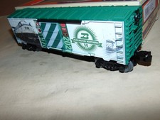LIONEL O 2038040 BURLINGTON NORTHERN 50TH ANNIVERSARY- MADE IN USA BOXCAR + BOX
