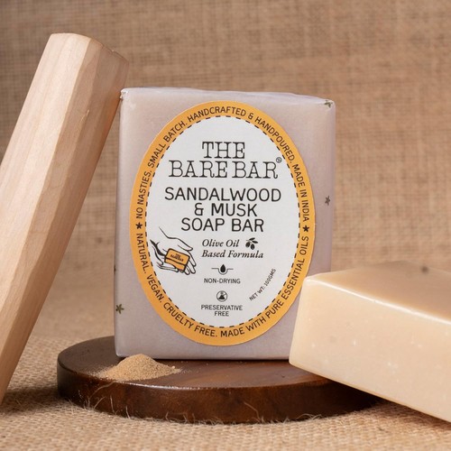 The Bare BAR Sandelholz Und Moschus Seife Für Alle Hauttypen 100g - Bild 5 von 8