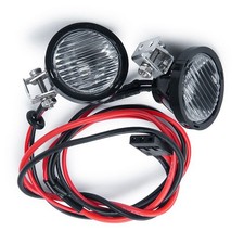 1Pair Square/Round Headlights LED Light Lamp For Axial TRX4 TRX6 Redcat RR10 A